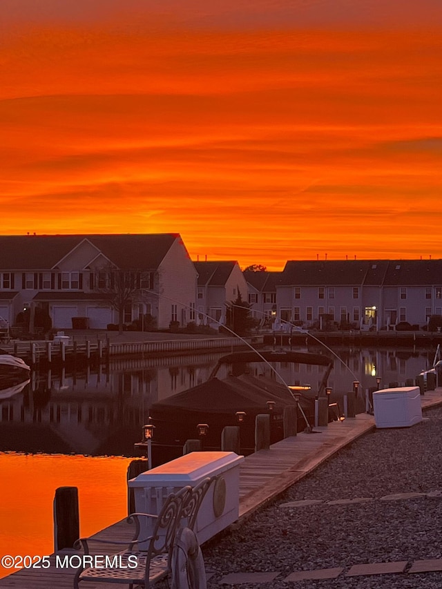 33 Blue Heron Ln, Bayville, NJ 08721 - water view featuring nearby suburban area and a dock