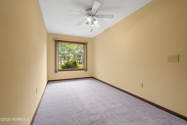36 New Monmouth Rd, Middletown, NJ 07748 - empty room with light colored carpet, a ceiling fan, and baseboards