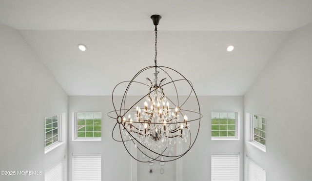 101 Erin Dr, Jackson, NJ 08527 - room details featuring recessed lighting and a notable chandelier