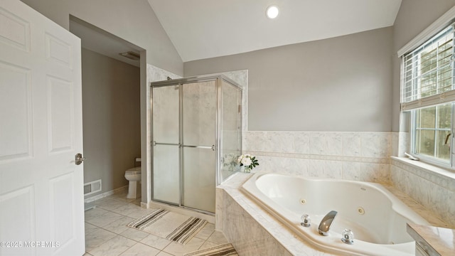 101 Erin Dr, Jackson, NJ 08527 - full bath featuring a shower stall, visible vents, toilet, and a tub with jets
