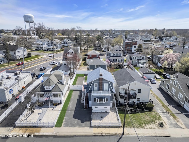 aerial view featuring a residential view