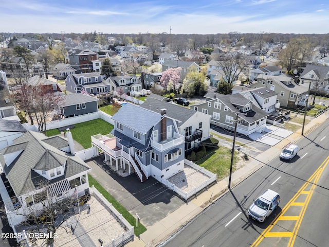 bird's eye view featuring a residential view