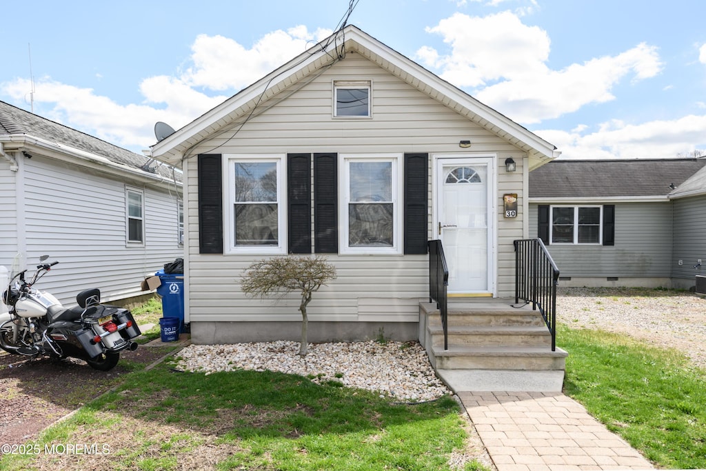 view of bungalow-style home