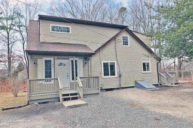 950 Bay Ave, Toms River, NJ 08753 - view of front of house featuring a shingled roof and covered porch
