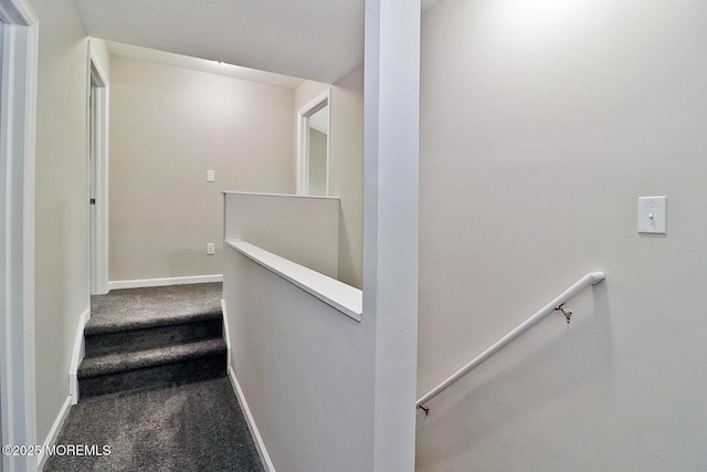 950 Bay Ave, Toms River, NJ 08753 - staircase with carpet floors and baseboards