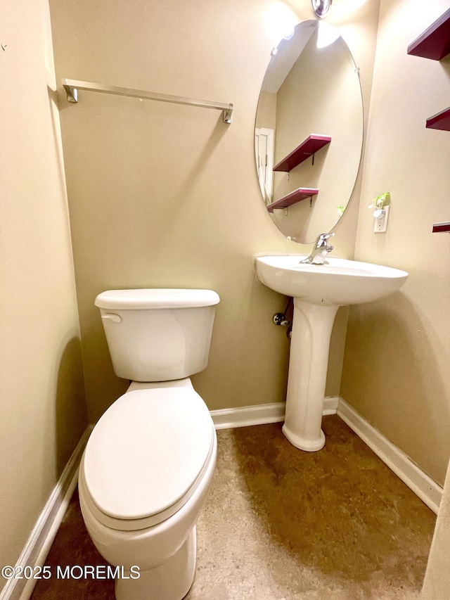 5 Laurel Ave, Toms River, NJ 08753 - half bathroom with toilet and baseboards