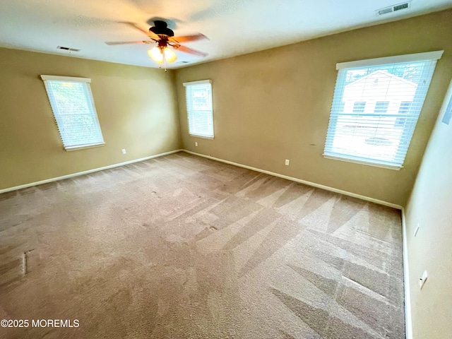 5 Laurel Ave, Toms River, NJ 08753 - carpeted spare room with baseboards, a ceiling fan, and visible vents