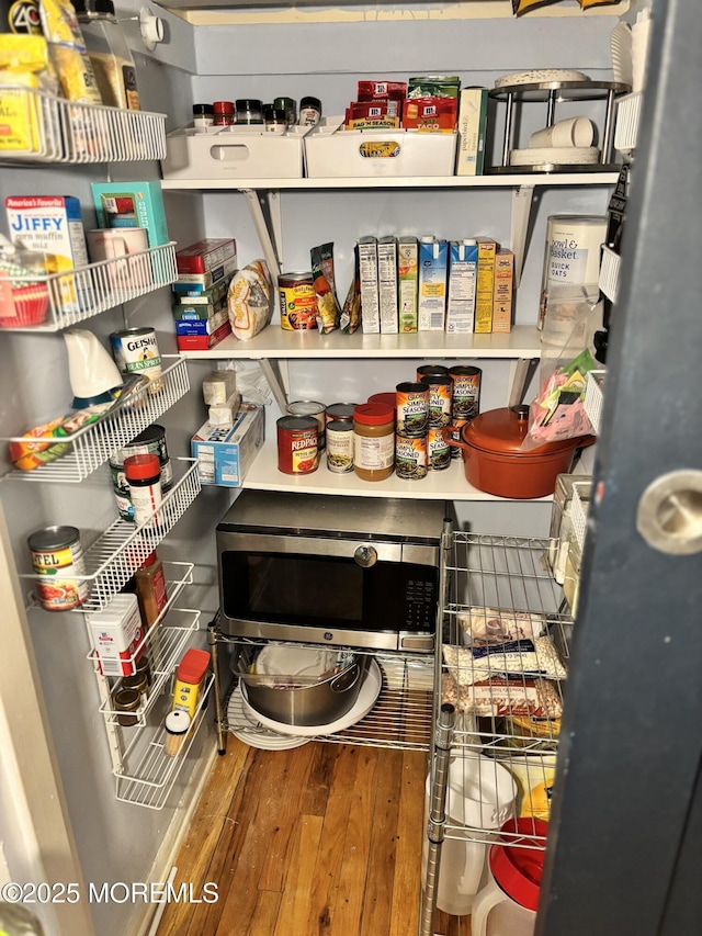 view of storage area