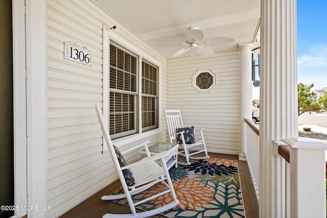 1306 Wickford Ln, Lanoka Harbor, NJ 08734 - sunroom / solarium with ceiling fan