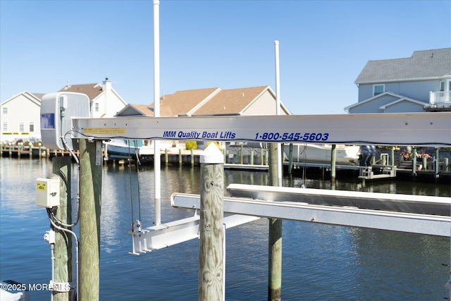 1306 Wickford Ln, Lanoka Harbor, NJ 08734 - dock area with a water view and boat lift