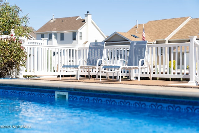 1306 Wickford Ln, Lanoka Harbor, NJ 08734 - view of pool with a deck and a fenced in pool