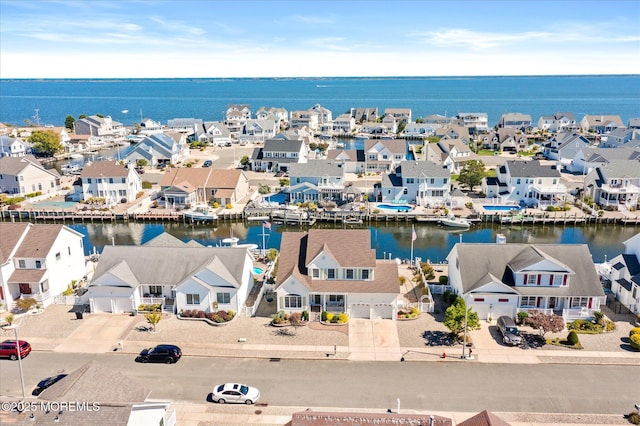 1306 Wickford Ln, Lanoka Harbor, NJ 08734 - aerial view featuring a water view and a residential view
