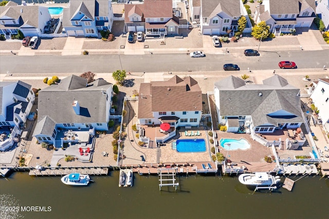 1306 Wickford Ln, Lanoka Harbor, NJ 08734 - bird's eye view with a residential view and a water view