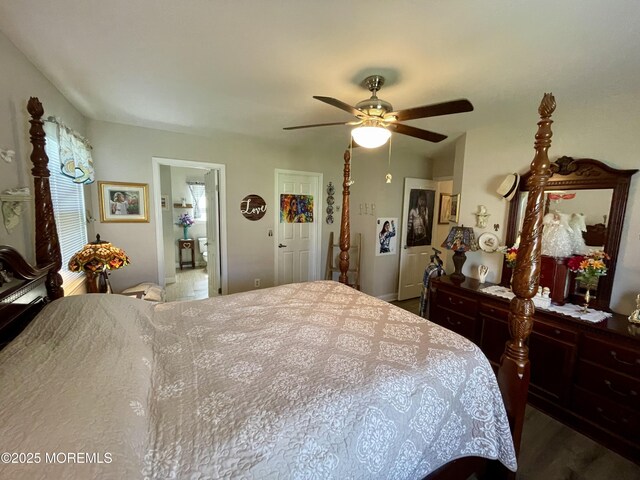 28 Morning Glory Ln, Whiting, NJ 08759 - bedroom with a ceiling fan and wood finished floors