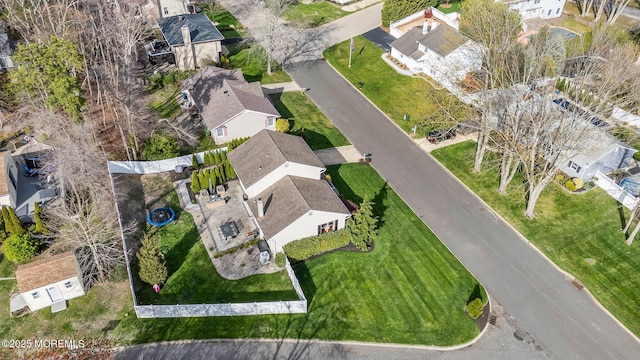 drone / aerial view with a residential view