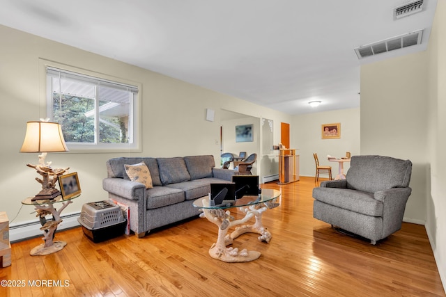 4 Flamingo Ter Unit A, Manchester, NJ 08759 - living area with a baseboard radiator and light wood finished floors