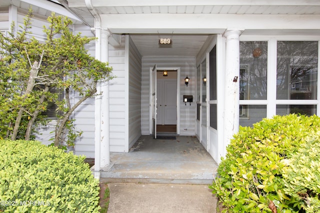 view of entrance to property