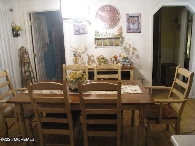 view of dining room
