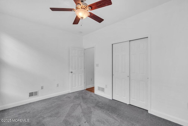 3 Marlborough Ct, Jackson, NJ 08527 - unfurnished bedroom with a closet, visible vents, baseboards, and carpet floors