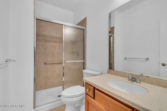 3 Marlborough Ct, Jackson, NJ 08527 - bathroom featuring toilet, a shower stall, and vanity