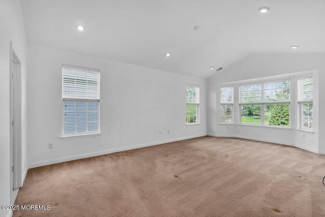 3 Marlborough Ct, Jackson, NJ 08527 - empty room with recessed lighting, baseboards, lofted ceiling, and carpet floors
