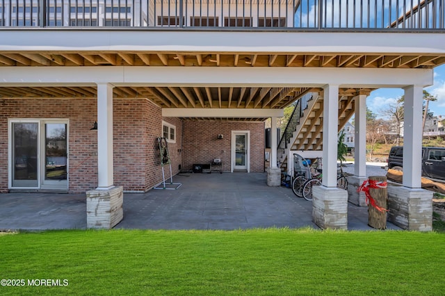 1417 Holmes Ave, Toms River, NJ 08753 - view of patio / terrace featuring a balcony and stairs