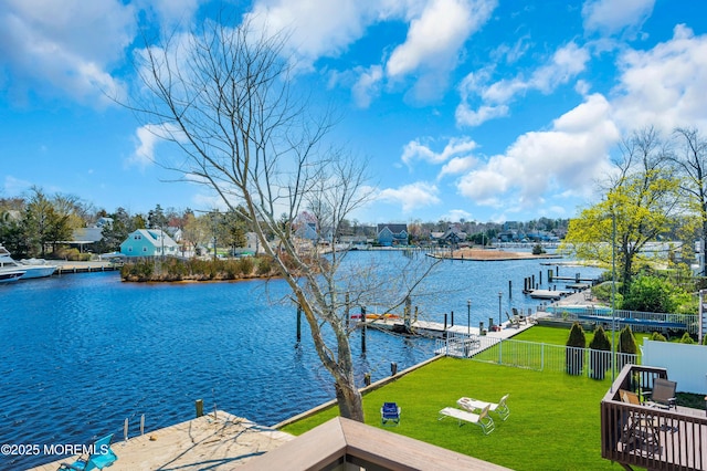1417 Holmes Ave, Toms River, NJ 08753 - dock with a water view