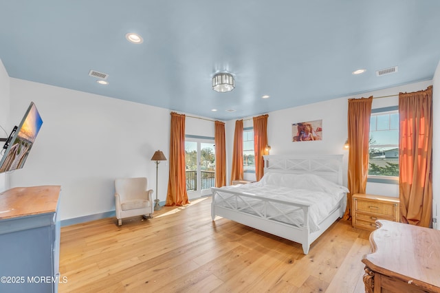 1417 Holmes Ave, Toms River, NJ 08753 - bedroom featuring light wood finished floors, access to outside, and recessed lighting