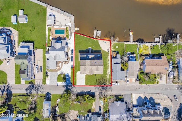 1417 Holmes Ave, Toms River, NJ 08753 - aerial view of residential area featuring property parcel outlined