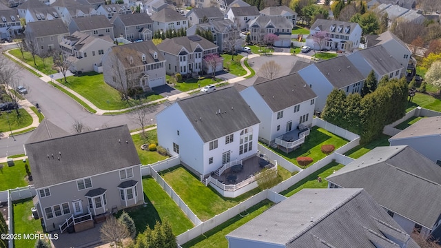 bird's eye view featuring a residential view