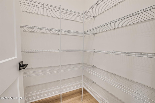view of storage area