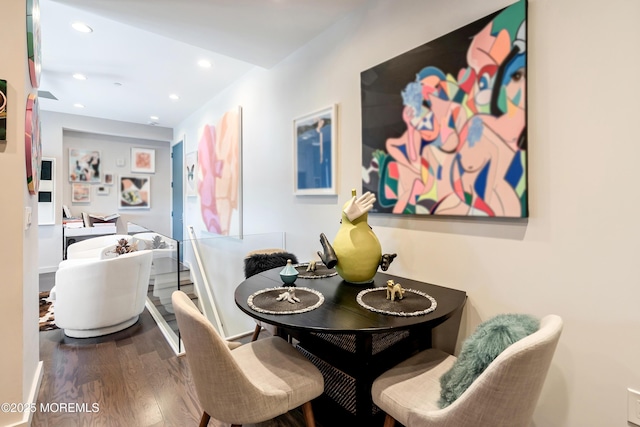 601 Bangs Ave Unit 908, Asbury Park, NJ 07712 - dining space with recessed lighting and wood finished floors