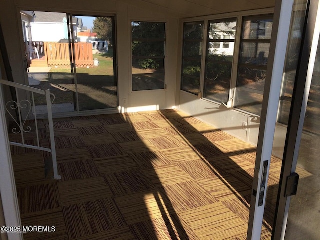 177 Pulaski Blvd, Toms River, NJ 08757 - unfurnished sunroom with vaulted ceiling