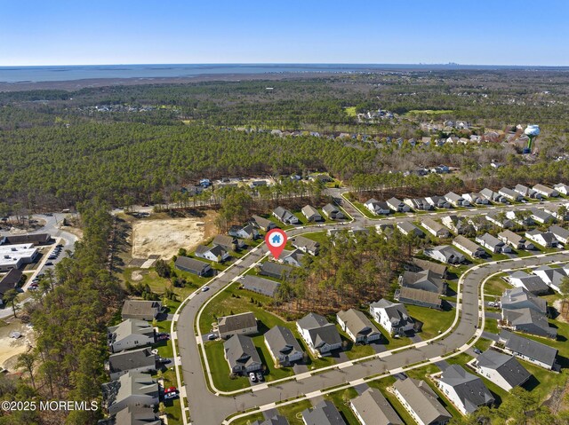 311 Newport Way, Little Egg Harbor, NJ 08087 - drone / aerial view with a residential view and a wooded view