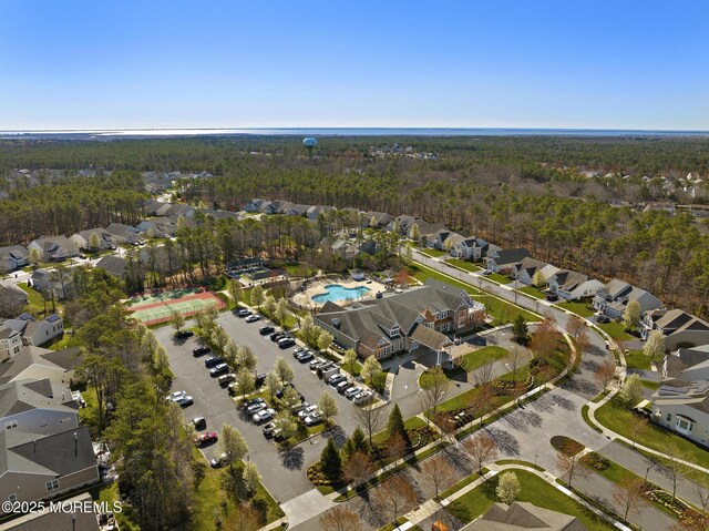 311 Newport Way, Little Egg Harbor, NJ 08087 - aerial view featuring a residential view and a wooded view