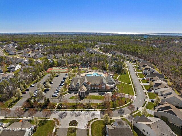 311 Newport Way, Little Egg Harbor, NJ 08087 - drone / aerial view featuring a residential view and a wooded view