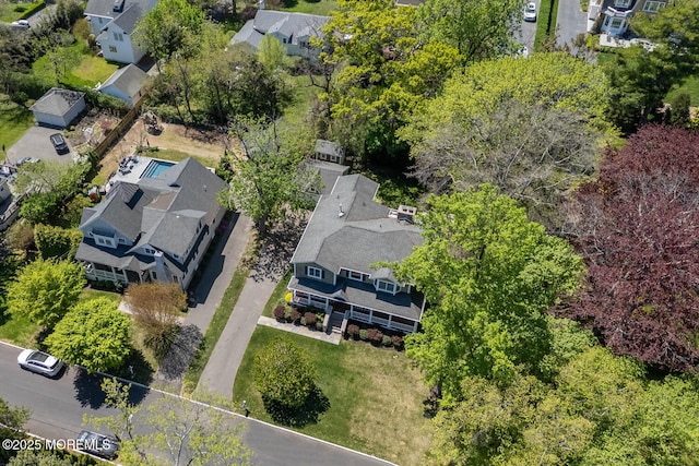 birds eye view of property featuring a residential view