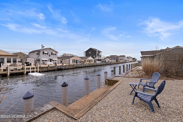 211 Pine Dr, Bayville, NJ 08721 - dock area featuring a residential view and a water view