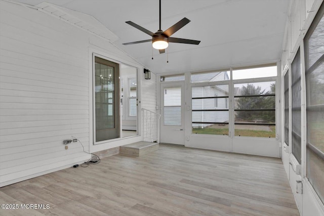 101 Torrey Pines Dr, Toms River, NJ 08757 - unfurnished sunroom featuring a ceiling fan