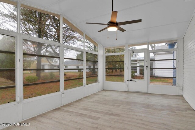 101 Torrey Pines Dr, Toms River, NJ 08757 - unfurnished sunroom with a ceiling fan and a healthy amount of sunlight