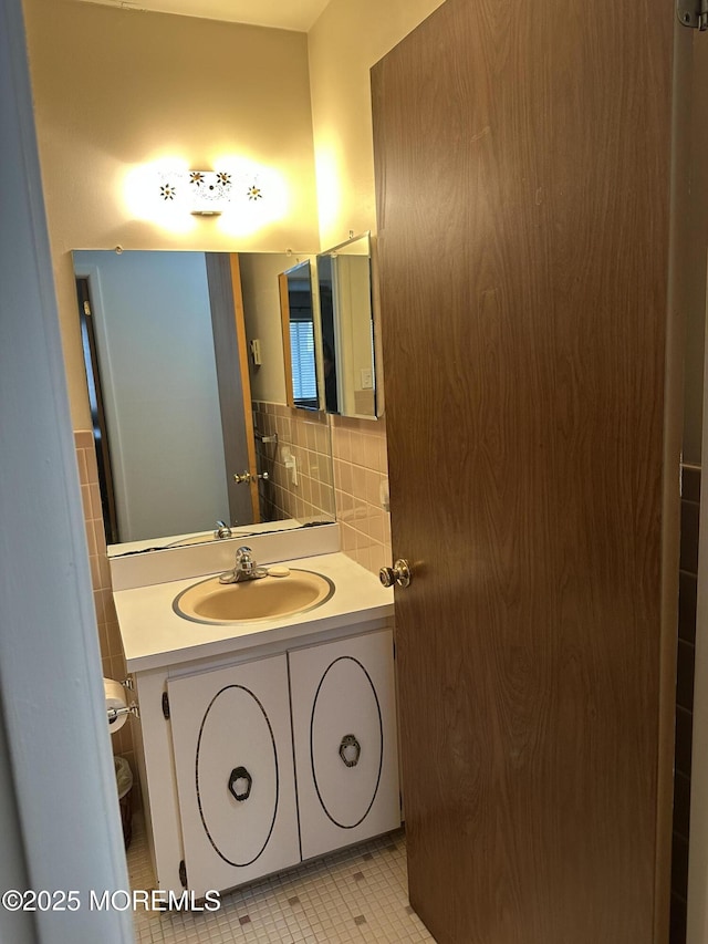 10 Homestead Dr Unit C, Whiting, NJ 08759 - bathroom featuring vanity and tile walls