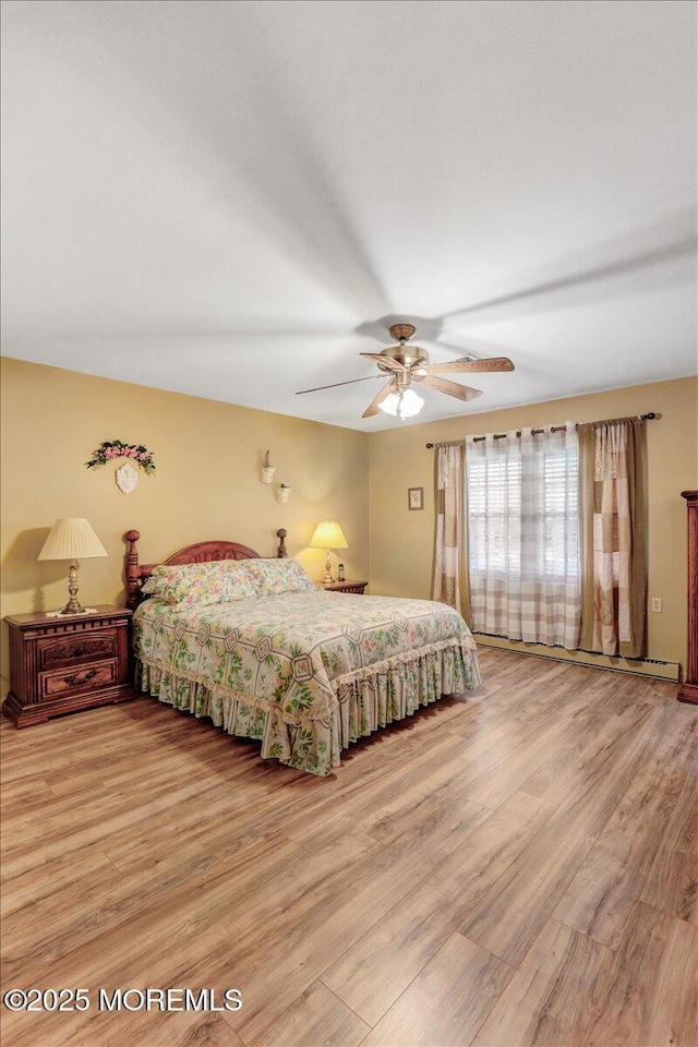 455B Portsmouth Dr, Lakewood, NJ 08701 - bedroom featuring light wood-type flooring and a ceiling fan