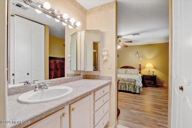 455B Portsmouth Dr, Lakewood, NJ 08701 - ensuite bathroom featuring ensuite bathroom, ceiling fan, vanity, and visible vents