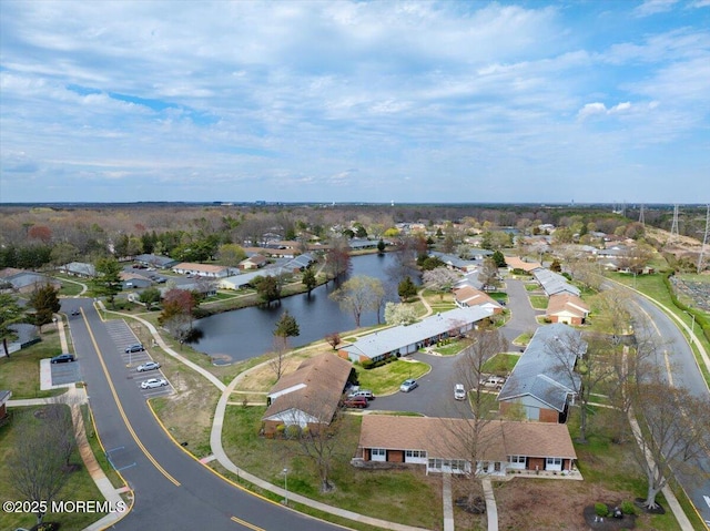455B Portsmouth Dr, Lakewood, NJ 08701 - drone / aerial view with a residential view and a water view