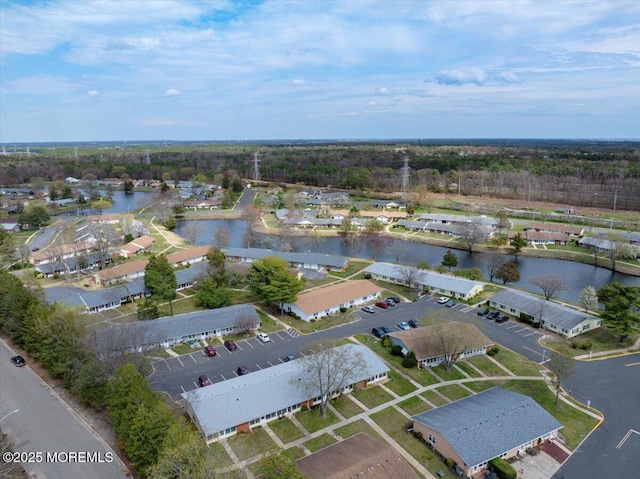 455B Portsmouth Dr, Lakewood, NJ 08701 - drone / aerial view with a water view and a residential view
