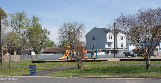 62 Roland St, Keansburg, NJ 07734 - community play area featuring a residential view