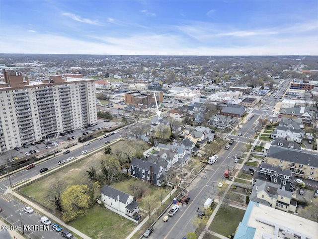 aerial view featuring a city view