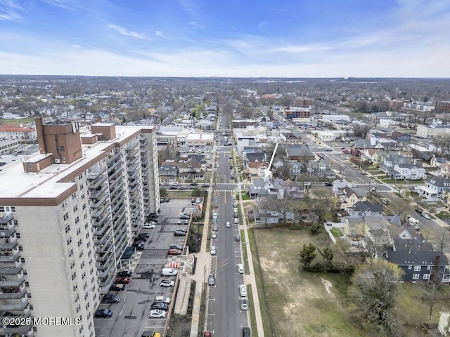bird's eye view featuring a view of city