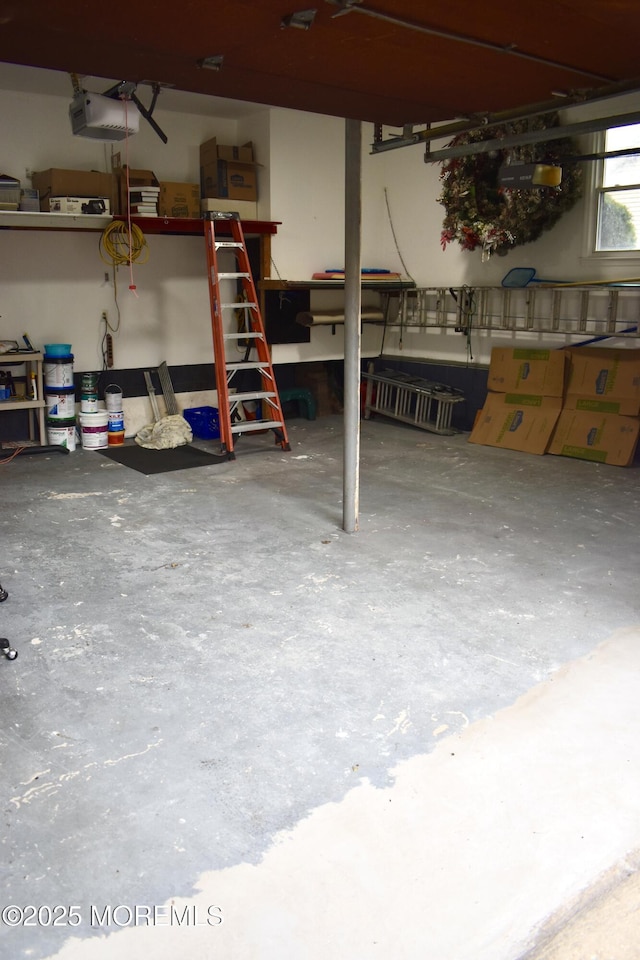 view of basement