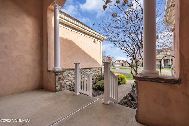 view of patio / terrace featuring covered porch